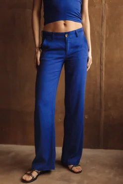 Large | Colored Pants*Freeman T. Porter Agatha dazzlingblue
