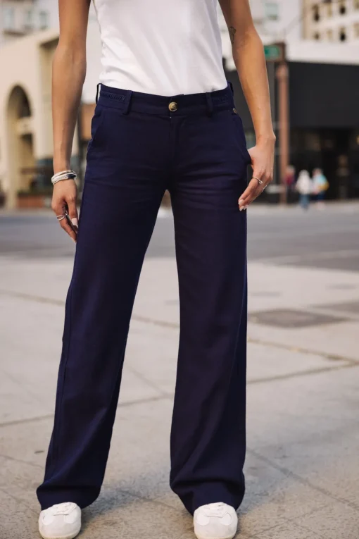 Large | Colored Pants*Freeman T. Porter Agatha peacoat
