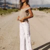 Large | Colored Pants*Freeman T. Porter Agatha Andalousia offwhite