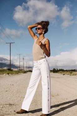 Large | Colored Pants*Freeman T. Porter Agatha Andalousia offwhite