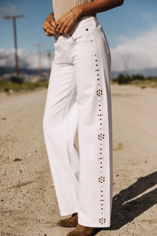 Large | Colored Pants*Freeman T. Porter Agatha Andalousia offwhite