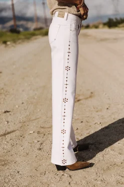 Large | Colored Pants*Freeman T. Porter Agatha Andalousia offwhite