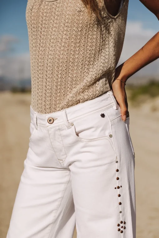 Large | Colored Pants*Freeman T. Porter Agatha Andalousia offwhite