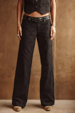 Large | Colored Pants*Freeman T. Porter Agatha Boheme black