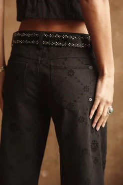 Large | Colored Pants*Freeman T. Porter Agatha Boheme black