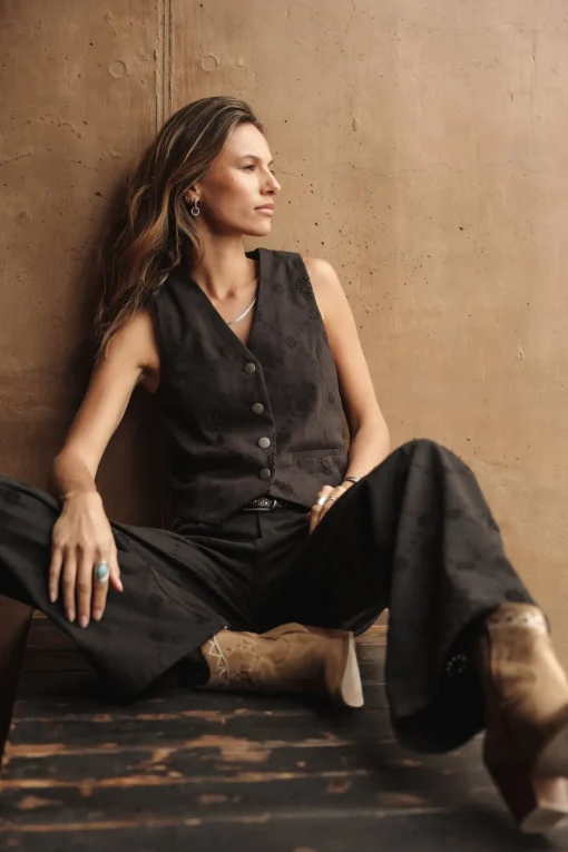 Large | Colored Pants*Freeman T. Porter Agatha Boheme black