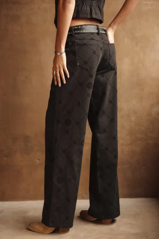 Large | Colored Pants*Freeman T. Porter Agatha Boheme black