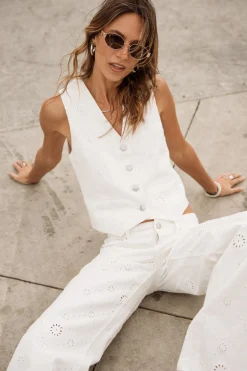 Large | Colored Pants*Freeman T. Porter Agatha Boheme brightwhite