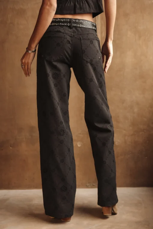 Large | Colored Pants*Freeman T. Porter Agatha Boheme black
