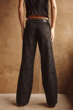 Large | Colored Pants*Freeman T. Porter Agatha Boheme black