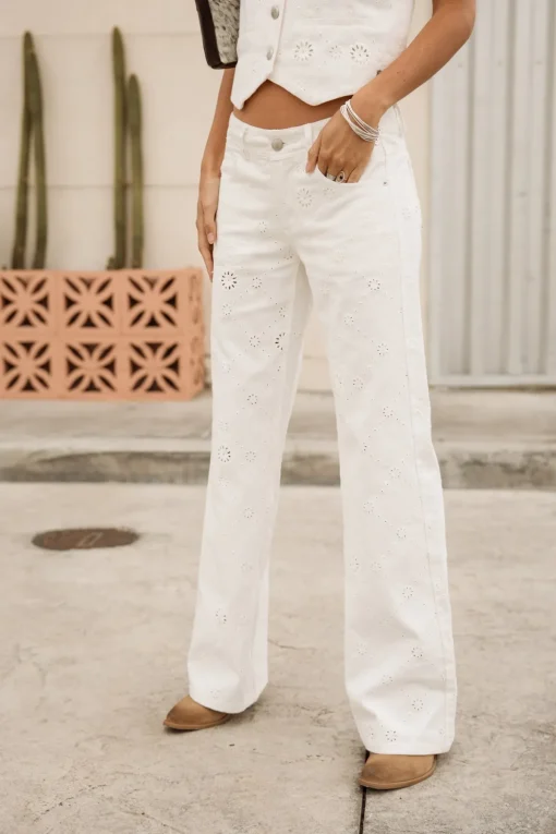 Large | Colored Pants*Freeman T. Porter Agatha Boheme brightwhite