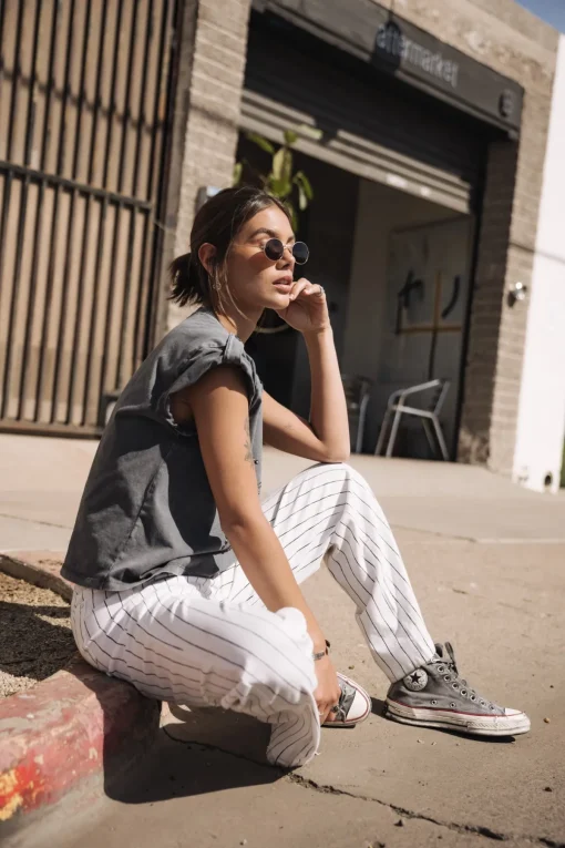 Large | Colored Pants*Freeman T. Porter Agatha Paleole offwhite