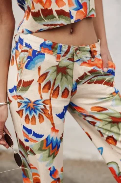 Large | Colored Pants*Freeman T. Porter Agatha Parrot irishcream