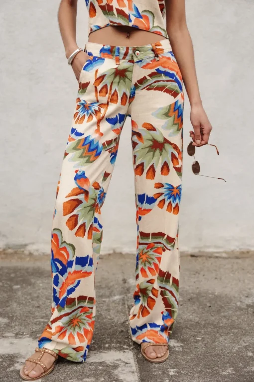 Large | Colored Pants*Freeman T. Porter Agatha Parrot irishcream