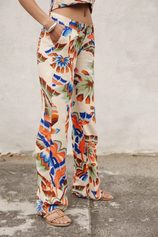 Large | Colored Pants*Freeman T. Porter Agatha Parrot irishcream