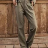 City | High Waist*Freeman T. Porter Alba Corsaire olivine