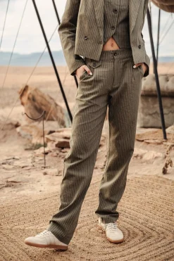 City | High Waist*Freeman T. Porter Alba Corsaire olivine