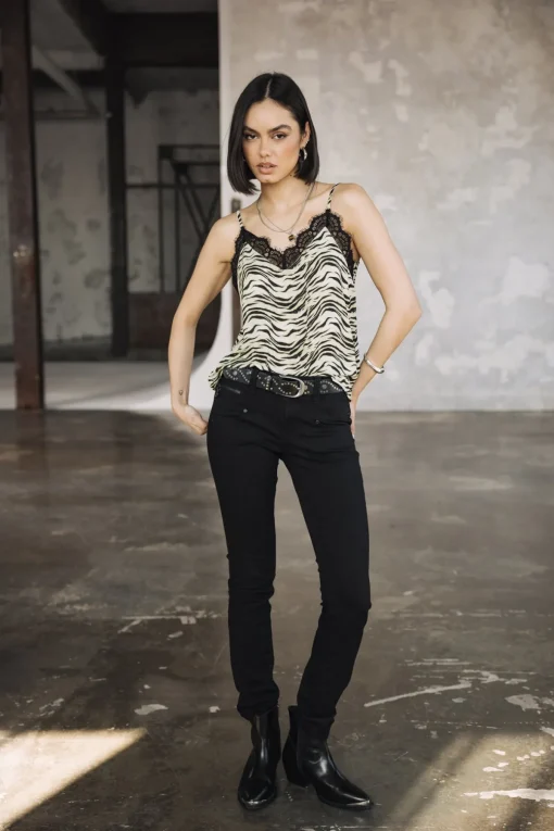 High Waist | Super Slim*Freeman T. Porter Alexa High Waist black