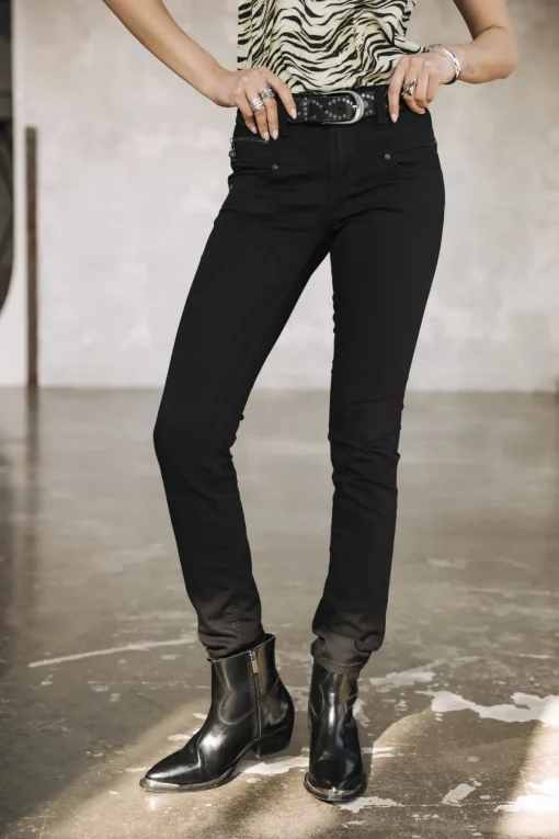 High Waist | Super Slim*Freeman T. Porter Alexa High Waist black