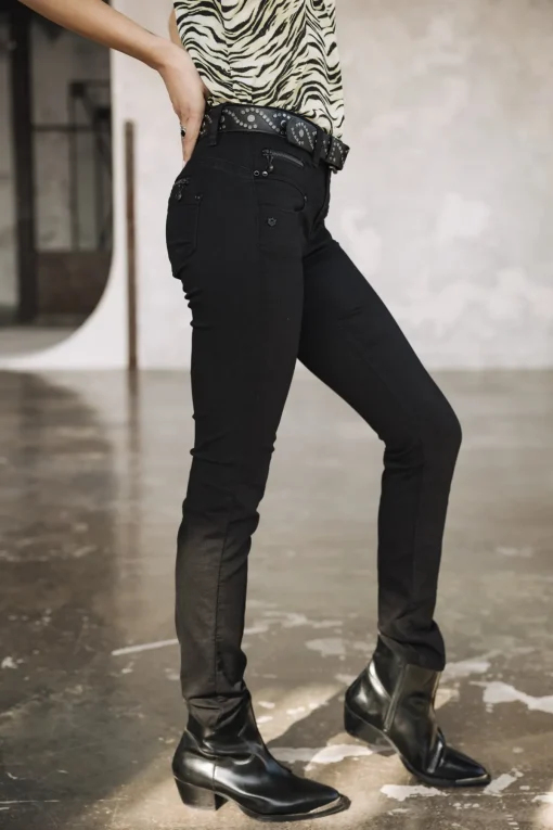 High Waist | Super Slim*Freeman T. Porter Alexa High Waist black