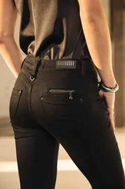 High Waist | Super Slim*Freeman T. Porter Alexa High Waist Cropped black