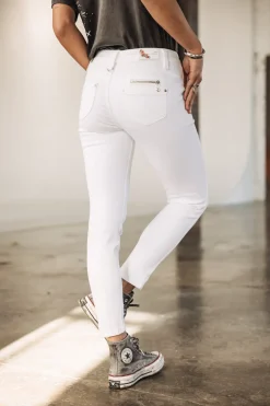 High Waist | Super Slim*Freeman T. Porter Alexa High Waist Cropped white