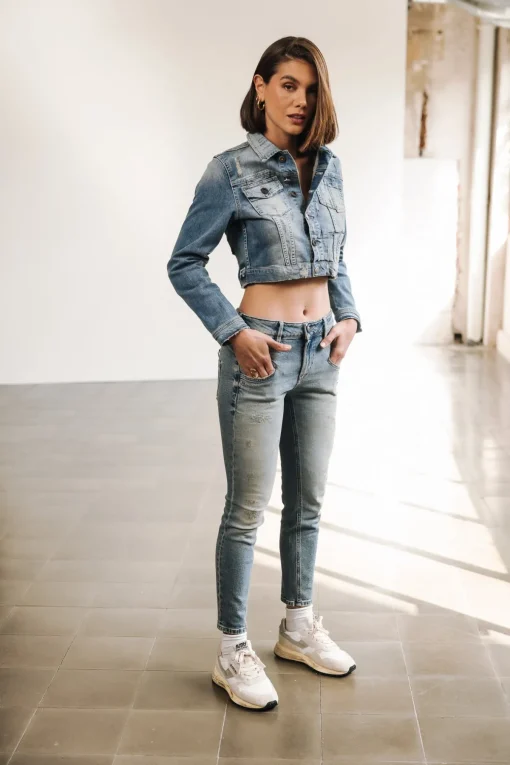 High Waist | Super Slim*Freeman T. Porter Alexa High Waist Cropped shark