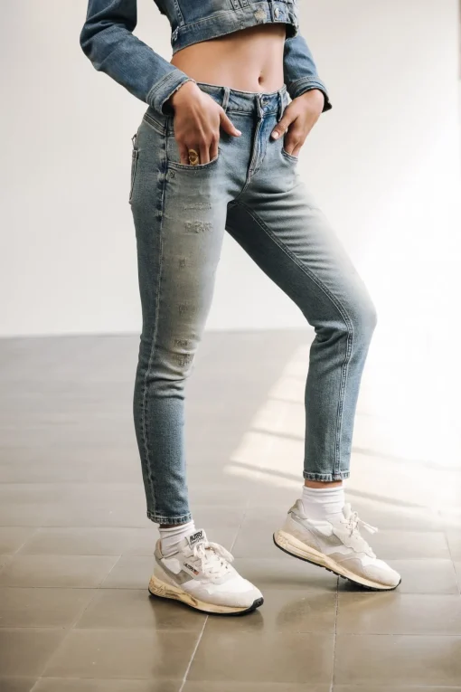 High Waist | Super Slim*Freeman T. Porter Alexa High Waist Cropped shark