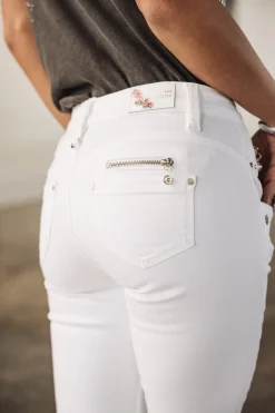 High Waist | Super Slim*Freeman T. Porter Alexa High Waist Cropped white
