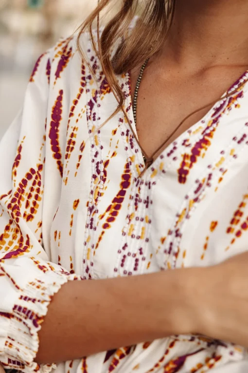 Tops & Shirts*Freeman T. Porter Anile Desert Tie u0026 Dye egret