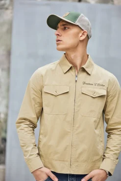 Jackets & Overshirts*Freeman T. Porter Antonio Trek farmbeige