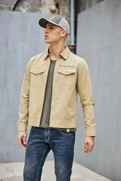 Jackets & Overshirts*Freeman T. Porter Antonio Trek farmbeige