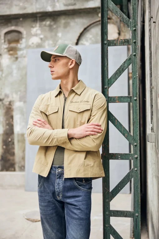 Jackets & Overshirts*Freeman T. Porter Antonio Trek farmbeige