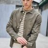 Jackets & Overshirts*Freeman T. Porter Barney Cot Slub deeplichengreen