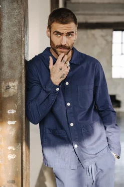 Jackets & Overshirts*Freeman T. Porter Barney Cot Slub blueprint