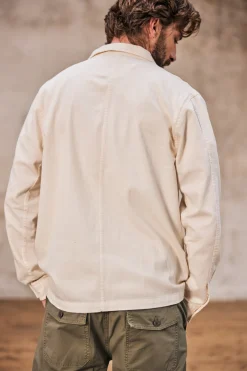 Jackets & Overshirts*Freeman T. Porter Barney Cot Slub lightgray