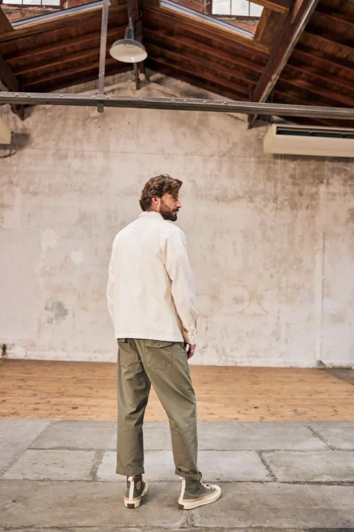 Jackets & Overshirts*Freeman T. Porter Barney Cot Slub lightgray