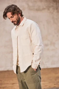 Jackets & Overshirts*Freeman T. Porter Barney Cot Slub lightgray