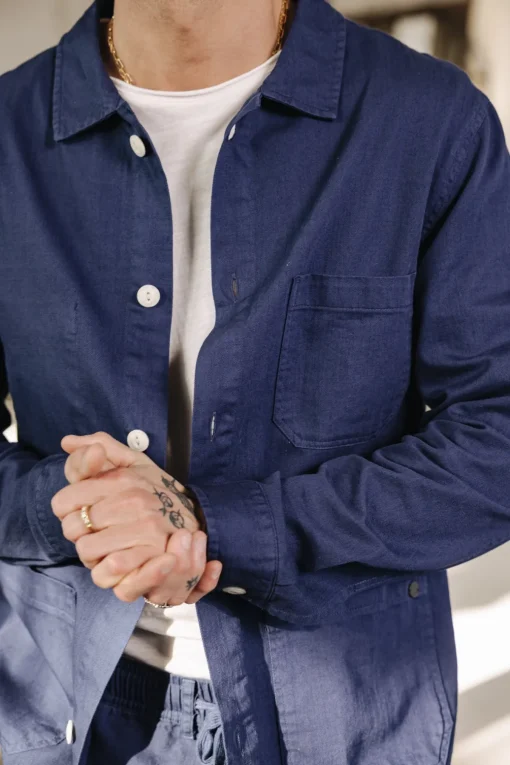Jackets & Overshirts*Freeman T. Porter Barney Cot Slub blueprint