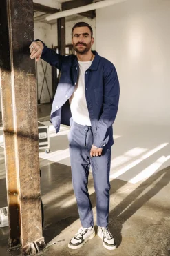 Jackets & Overshirts*Freeman T. Porter Barney Cot Slub blueprint