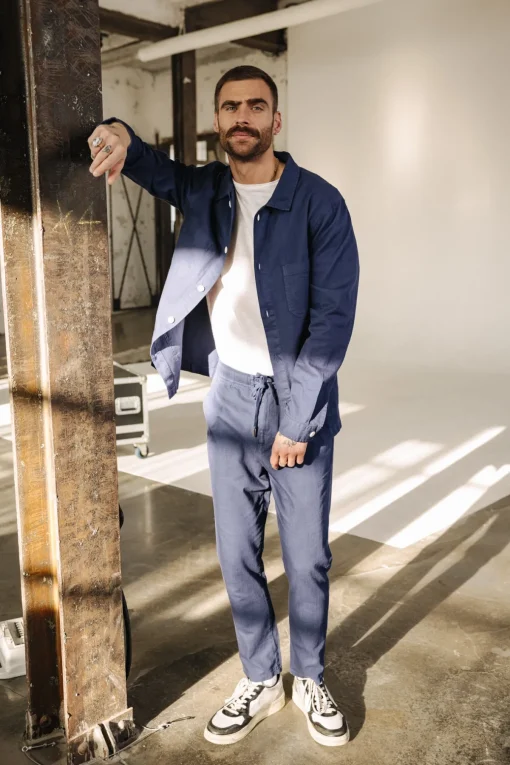 Jackets & Overshirts*Freeman T. Porter Barney Cot Slub blueprint