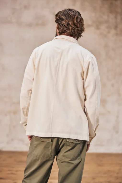 Jackets & Overshirts*Freeman T. Porter Barney Cot Slub lightgray