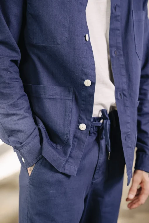 Jackets & Overshirts*Freeman T. Porter Barney Cot Slub blueprint