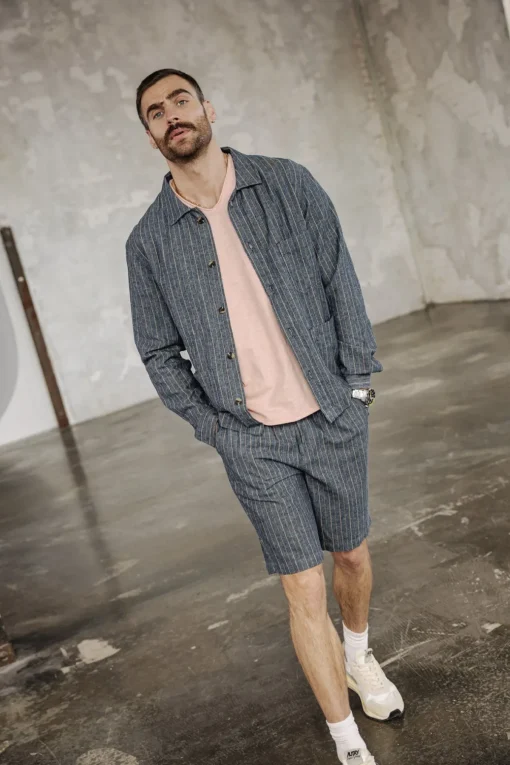 Jackets & Overshirts*Freeman T. Porter Barney Zappy indigo