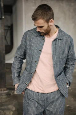 Jackets & Overshirts*Freeman T. Porter Barney Zappy indigo