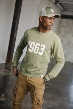 Sweaters & Sweatshirts*Freeman T. Porter Baton 1963 dustyolive