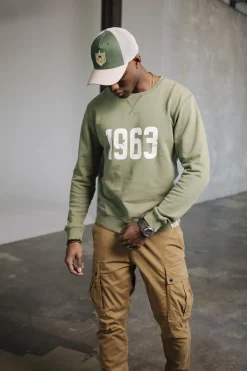 Sweaters & Sweatshirts*Freeman T. Porter Baton 1963 dustyolive