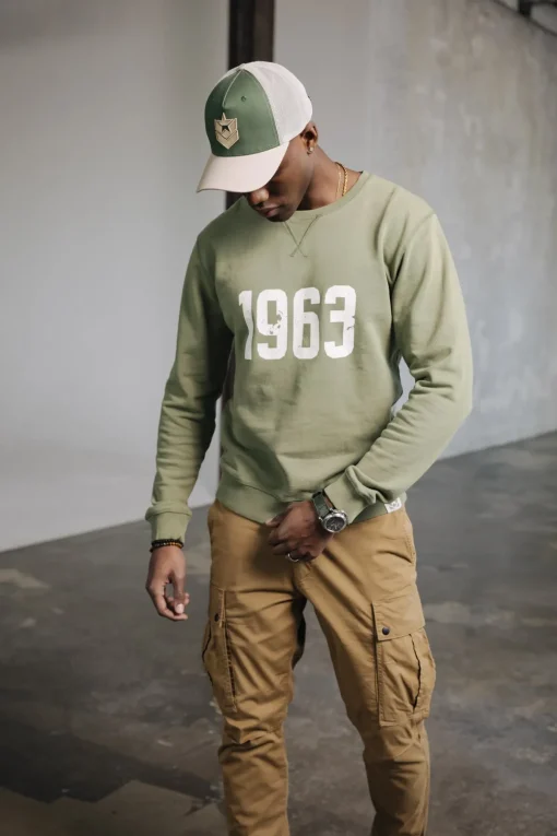 Sweaters & Sweatshirts*Freeman T. Porter Baton 1963 dustyolive