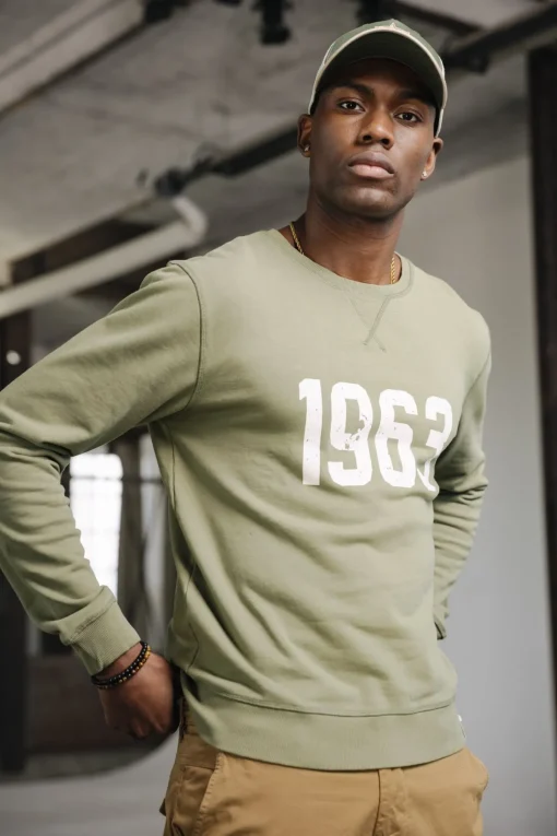 Sweaters & Sweatshirts*Freeman T. Porter Baton 1963 dustyolive
