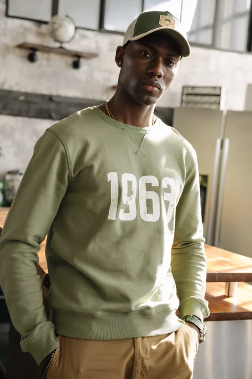 Sweaters & Sweatshirts*Freeman T. Porter Baton 1963 dustyolive
